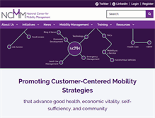Tablet Screenshot of nationalcenterformobilitymanagement.org